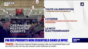 Fin des produits non-essentiels dans le Nord et le Pas-de-Calais