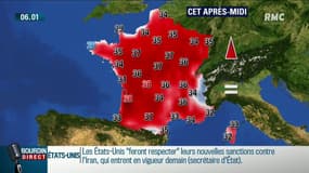 Canicule: les températures remontent ce lundi, jusqu'à 39 degrés à l'ombre