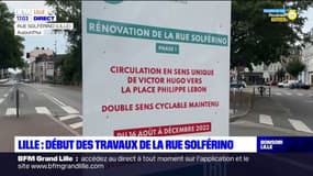 Lille: les travaux de la rue Solférino ont commencé