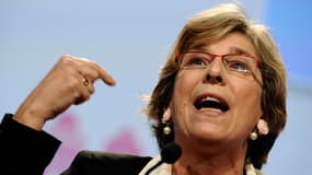 Marie-Noëlle Lienemann en octobre 2013 à Toulouse. Sénatrice appartenant à l'aile gauche du PS, elle attend des précisions sur le pacte de responsabilité.