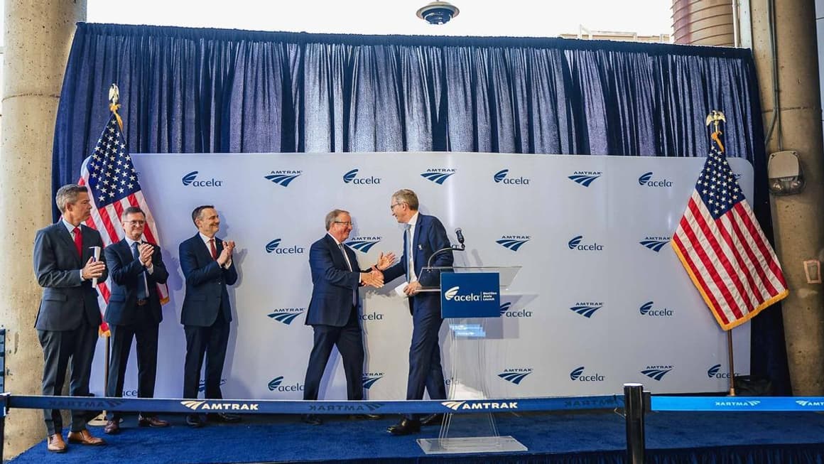 Inauguration du lancement du train à grande vitesse NextGen Acela d’Amtrak aux Etats-Unis
