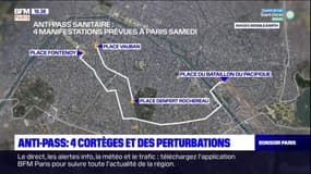 Anti-pass sanitaire: quatre cortèges organisés à Paris samedi