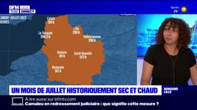 Un mois de juillet historiquement sec et chaud dans le nord de la France