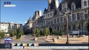 Paris: le marché de Noël de l'Hôtel de Ville débute son installation 