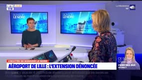 Charlène Fleury, coordinatrice du réseau "Rester sur Terre" à Lille, assure que la mobilisation contre l'extension de l'aéroport Lille-Lesquin a "un impact" 