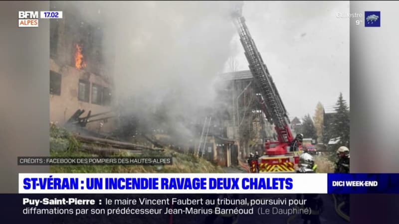 Saint-Véran: un incendie ravage deux chalets