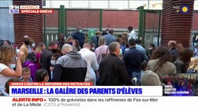 Grève contre la réforme des retraites: la galère des parents d'élèves à Marseille