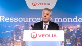 Antoine Frérot, PDG de Veolia, salue les bons résultats du groupe.