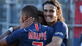 Kylian Mbappé, Edinson Cavani et Neymar