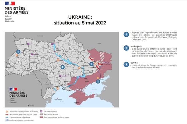 Situation des combats en Ukraine au 5 mai 2022