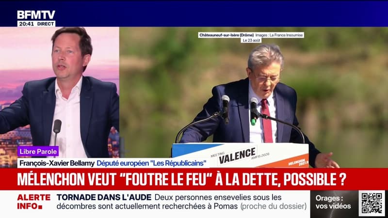 La dette créée "une véritable inquiétude en Europe", estime François-Xavier Bellamy, eurodéputé LR