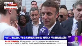 Élections européennes: "Si [Marine Le Pen] respecte ses militants et qu'elle est prête à débattre, moi je suis prêt", affirme Emmanuel Macron