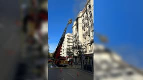 Un incendie est survenu à Nice le vendredi 22 décembre 2023.
