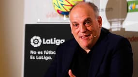 Le président de la Liga Javier Tebas, mars 2023