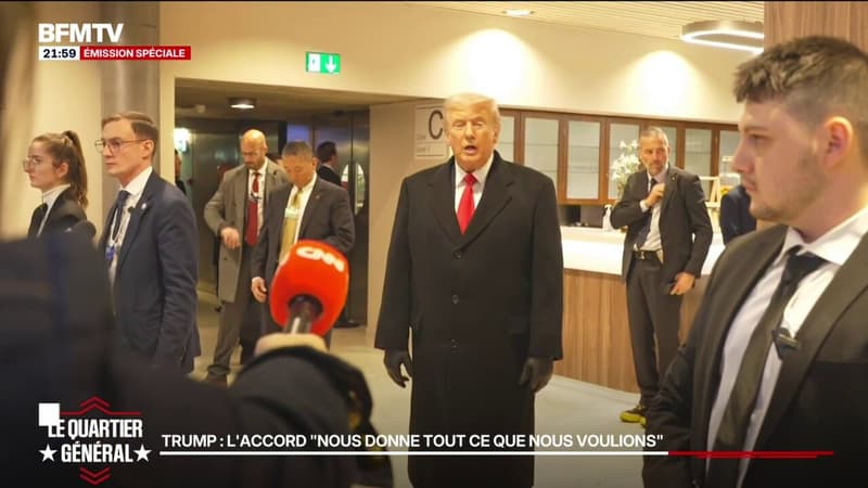 Accord concernant le Groenland: "Nous avons eu tout ce que nous voulions", affirme Donald Trump