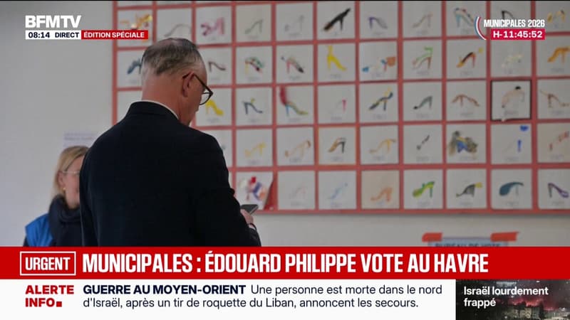 Municipales: Édouard Philippe vote au Havre, où il est candidat