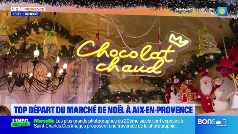 Aix-en-Provence: le marché de Noël commence sous le soleil ce vendredi