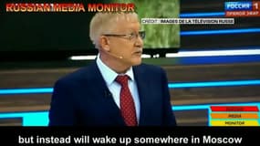 Le député Oleg Morozov sur la chaîne de télévision russe Russia-1.