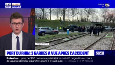 Strasbourg: trois personnes en garde à vue après l'accident au port du Rhin