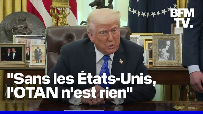 Défense, Ukraine, tarifs douaniers... Le point presse de Donald Trump à la Maison Blanche