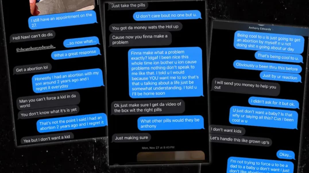 La conversation entre Anthony Edwards et la mannequin Paige Jordae La conversation entre Anthony Edwards et la mannequin Paige Jordae