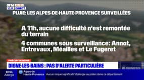 Digne-les-Bains: pas de dégâts lors du retour de la pluie