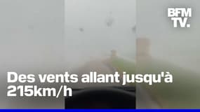  Floride: une femme bloquée dans sa voiture au passage d'une tornade 