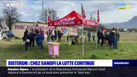 Retraites: les employés de Sanofi de Sisteron ont tracté contre la réforme