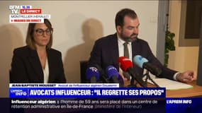 Expulsion ratée d'un influenceur: "Il a tenu un certain nombre de propos qu'il regrette", rapporte Me Emilie Brun, avocate de Doualemn