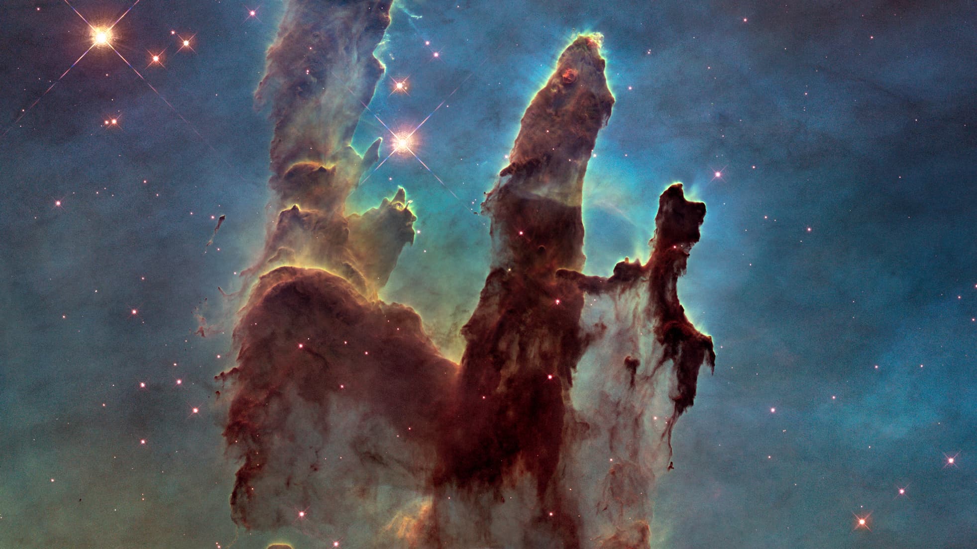 Les piliers de la création, une des photos emblématiques prises par Hubble