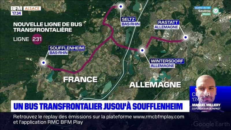 Inauguration d'un bus transfrontalier entre Soufflenheim et Rastatt