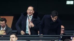 John Textor et Paulo Fonseca lors du match OL-Ludogorets (1-1, Ligue Europa), le 30 janvier 2025