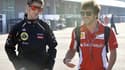 Romain Grosjean et Fernando Alonso