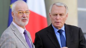 Jean-Marc Ayrault et Claudy Lebreton, le président de l'Assemblée des départements de France.