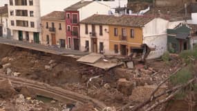 Une commune de la province de Valence ravagée par des inondations le 31 octobre 2024