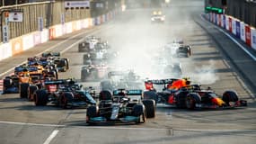 Lewis Hamilton lors du Grand Prix d'Azerbaïdjan