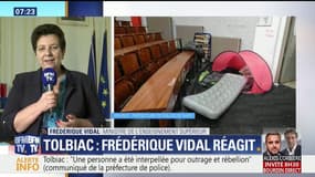 La ministre de l’Enseignement supérieur évoque de "nombreuses dégradations" à la fac de Tolbiac