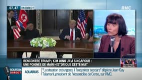 "A l'instant où nous parlons, Trump et Kim Jong-un viennent de signer une déclaration commune !"