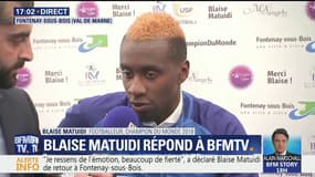 "C'était important de venir, c'est leur victoire", affirme Blaise Matuidi de retour à Fontenay-sous-Bois