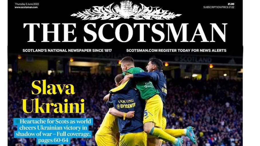 La une du journal The Scotsman du 2 juin 2022