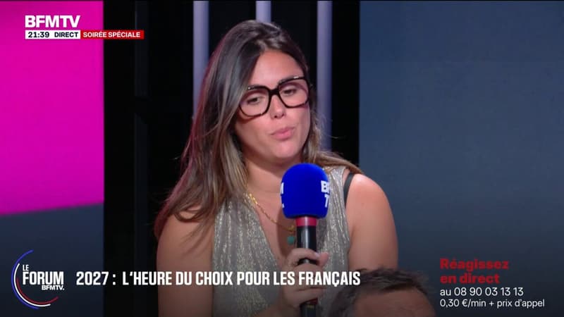 FORUM BFMTV - "Casier judiciaire vierge obligatoire": pour Laura, sophrologue, "Madame Le Pen ne devrait pas se présenter"