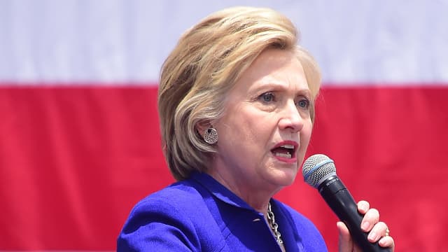 Hillary Clinton, durant son dernier jour de campagne en Californie, le 6 juin 2016. - Frederic J. Brown - AFP
