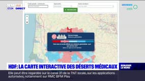 Hauts-de-France: une carte interactive des déserts médicaux