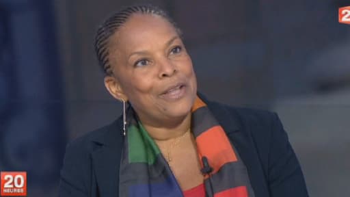 La ministre de la Justice Christiane Taubira sur le plateau de France 2