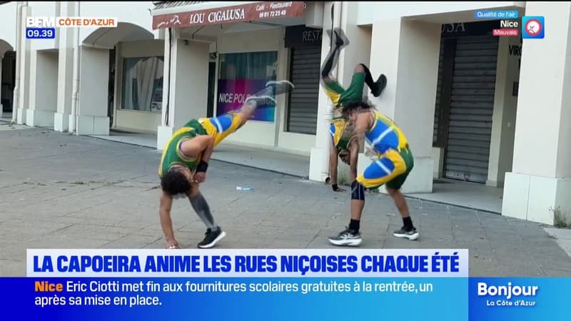 La capoeira anime les rues niçoises chaque été