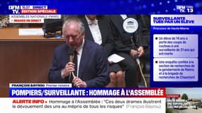 Surveillante tuée: "Nous sommes obligés de prendre des décisions supplémentaires", déclare François Bayrou