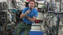 Thomas PEsquet à bord de l'ISS, le 30 mai 2017.