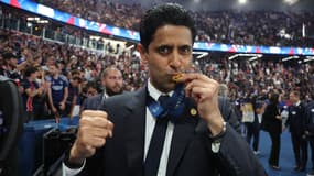 Nasser Al-Khelaïfi au Parc des Princes, le 1er juin 2025