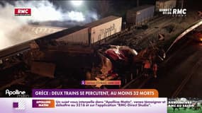 Grèce: deux trains se percutent, au moins 32 morts 