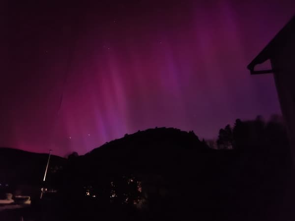 Les images des aurores boréales visible en Alsace dans la nuit du 10 au 11 mai 2024.